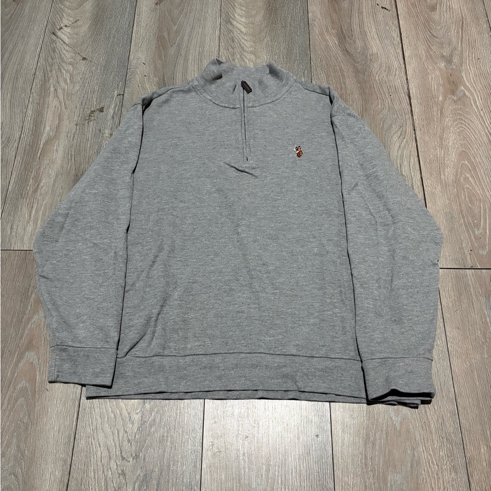 Vintage Men’s US Polo Assn Gray Quarter Zip Size XL Preppy 90s